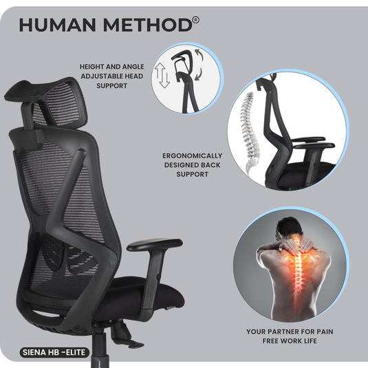 SIENA ELITE ERGONOMIC HIGH BACK REVOLVING OFFICE CHAIR