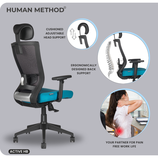 ACTIVE PREMIUM ERGONOMIC HIGH BACK REVOLVING OFFICE CHAIR