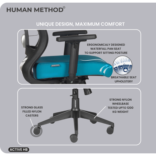 ACTIVE PREMIUM ERGONOMIC HIGH BACK REVOLVING OFFICE CHAIR